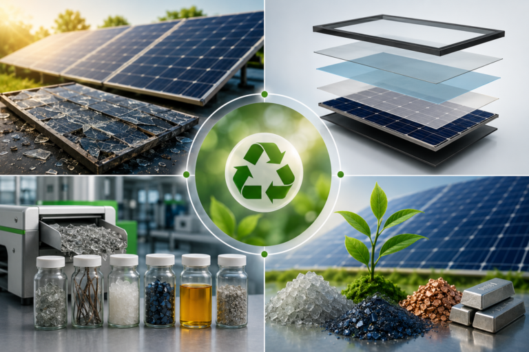 Advanced Recycling of Solar Panels: Achieving 95% Material Separation for a Circular Renewable Energy Future